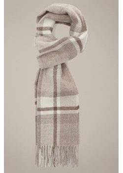 Szal Wełniany Beżowy w Kratę ze sklepu Lancerto S.A. w kategorii Szaliki i chusty damskie - zdjęcie 187508597