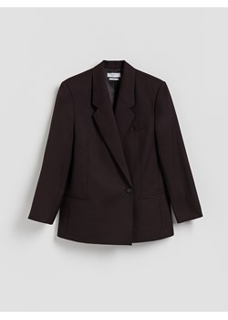 Reserved - Marynarka z wełną - bordowy ze sklepu Reserved w kategorii Marynarki damskie - zdjęcie 187510549