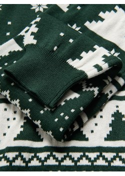 Reserved - Sweter ze wzorem - zielony ze sklepu Reserved w kategorii Swetry chłopięce - zdjęcie 187510577