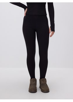 Reserved - Gładkie legginsy - czarny ze sklepu Reserved w kategorii Spodnie damskie - zdjęcie 187510586
