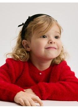 Reserved - Kardigan z ozdobnymi guzikami - czerwony ze sklepu Reserved w kategorii Swetry dziewczęce - zdjęcie 187510657