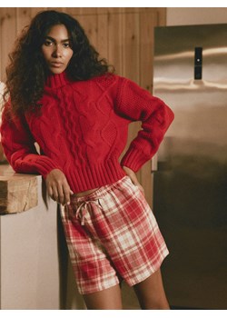 Reserved - Wełniany sweter z golfem - czerwony ze sklepu Reserved w kategorii Swetry damskie - zdjęcie 187510689