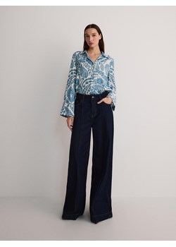 Reserved - Koszula z wiskozy - jasnoniebieski ze sklepu Reserved w kategorii Bluzki damskie - zdjęcie 187510775