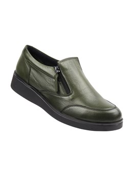 Stylowe półbuty damskie Nika Komfort 0639-25036, khaki ze sklepu ulubioneobuwie w kategorii Półbuty damskie - zdjęcie 187510808