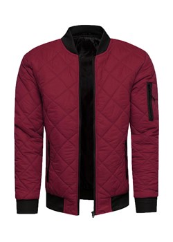 Kurtka męska przejściowa bordowa bomberka Recea ze sklepu Recea.pl w kategorii Kurtki męskie - zdjęcie 187510968