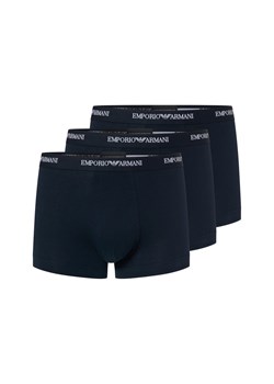Emporio Armani Bokserki w 3-paku Mężczyźni Bawełna granatowy jednolity ze sklepu vangraaf w kategorii Majtki męskie - zdjęcie 187511015