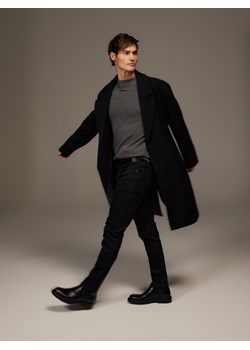 Reserved - Jeansy slim z paskiem - czarny ze sklepu Reserved w kategorii Jeansy męskie - zdjęcie 187511158