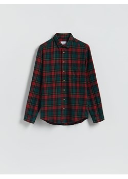 Reserved - Koszula regular fit w kratę - bordowy ze sklepu Reserved w kategorii Koszule męskie - zdjęcie 187511225
