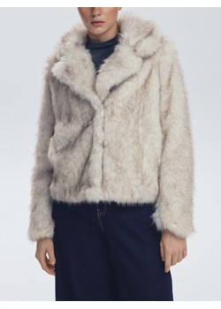 Reserved - Sztuczne futerko z kołnierzem - złamana biel ze sklepu Reserved w kategorii Futra damskie - zdjęcie 187511429