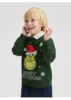 Reserved - Świąteczny sweter Grinch - zielony ze sklepu Reserved w kategorii Swetry chłopięce - zdjęcie 187511449