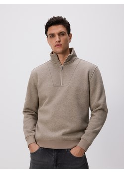 Reserved - Gładka bluza ze stójką - brązowy ze sklepu Reserved w kategorii Bluzy męskie - zdjęcie 187511557