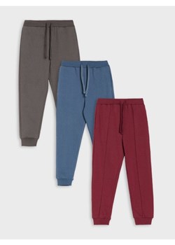 Sinsay - Spodnie loose 3 pack - bordowy ze sklepu Sinsay w kategorii Spodnie dziewczęce - zdjęcie 187513385