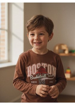 Sinsay - Koszulka z długimi rękawami - brązowy ze sklepu Sinsay w kategorii T-shirty chłopięce - zdjęcie 187513395