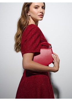 Sinsay - Torebka hobo z imitacji skóry - czerwony ze sklepu Sinsay w kategorii Torebki hobo - zdjęcie 187513466
