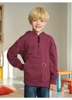 Sinsay - Bluza hoodie z zapięciem na zamek - bordowy ze sklepu Sinsay w kategorii Bluzy chłopięce - zdjęcie 187513478