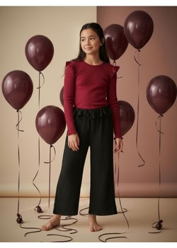 Sinsay - Spodnie z szeroką nogawką - czarny ze sklepu Sinsay w kategorii Spodnie dziewczęce - zdjęcie 187513486