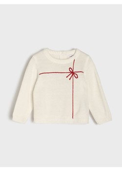 Sinsay - Żakardowy sweter - kremowy ze sklepu Sinsay w kategorii Bluzy i swetry - zdjęcie 187513487