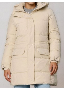 Sinsay - Pikowana kurtka puffer z kapturem - kremowy ze sklepu Sinsay w kategorii Kurtki damskie - zdjęcie 187513507