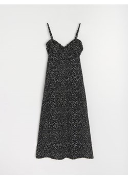 Sinsay - Sukienka midi na ramiączkach z ozdobnym dekoltem - wielobarwny ze sklepu Sinsay w kategorii Sukienki - zdjęcie 187513516