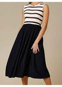 Sinsay - Sukienka z dzianinowym topem - czarny ze sklepu Sinsay w kategorii Sukienki - zdjęcie 187513566
