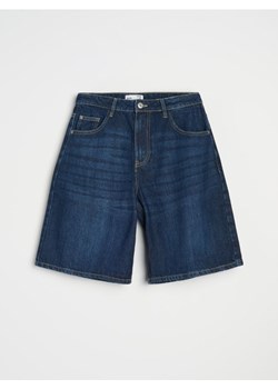 Sinsay - Szorty bermudy jeansowe - granatowy ze sklepu Sinsay w kategorii Szorty - zdjęcie 187513618