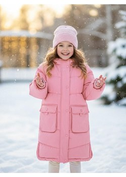 Sinsay - Kurtka ocieplana z kapturem - różowy ze sklepu Sinsay w kategorii Kurtki dziewczęce - zdjęcie 187513676