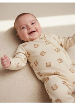 Sinsay - Bawełniane śpiochy ze wzorkiem - kremowy ze sklepu Sinsay w kategorii Odzież dla niemowląt - zdjęcie 187513726