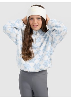 Dziewczęcy polar oversize 4F 4FJRAW25TFLEF440 - multikolor ze sklepu Sportstylestory.com w kategorii Bluzy dziewczęce - zdjęcie 187513985