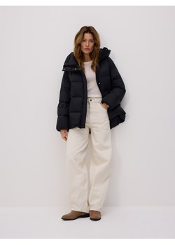 Reserved - Puchowa kurtka z kapturem - czarny ze sklepu Reserved w kategorii Kurtki damskie - zdjęcie 187514799