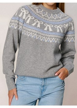 Sinsay - Sweter z motywem świątecznym z domieszką wełny - szary ze sklepu Sinsay w kategorii Swetry damskie - zdjęcie 187515189