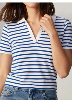 Sinsay - Prążkowana bluzka polo w paski - wielobarwny ze sklepu Sinsay w kategorii Bluzki damskie - zdjęcie 187515216