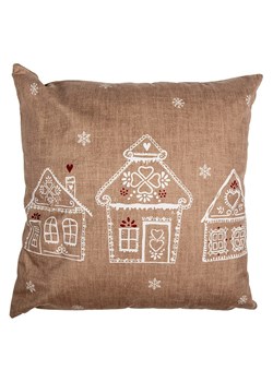 Clayre &amp; Eef Poszewka w kolorze jasnobrązowym na poduszkę - 45 x 45 cm ze sklepu Limango Polska w kategorii Poduszki dekoracyjne - zdjęcie 187515307