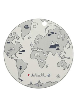 OYOY mini Podkładka stołowa &quot;The World&quot; w kolorze szarym - Ø 39 cm ze sklepu Limango Polska w kategorii Podkładki na stół - zdjęcie 187515365