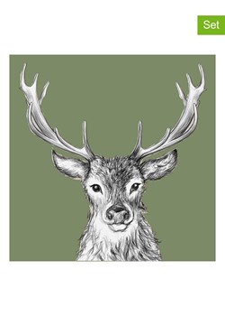 ppd Serwetki (40 szt.) &quot;Paul&quot; w kolorze biało-zielonym ze sklepu Limango Polska w kategorii Akcesoria kuchenne - zdjęcie 187515569