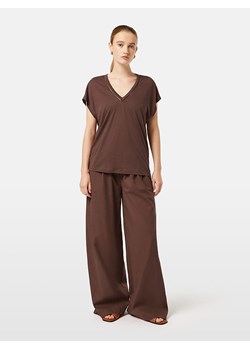 Scotch &amp; Soda Koszulka w kolorze ciemnobrązowym ze sklepu Limango Polska w kategorii Bluzki damskie - zdjęcie 187515825