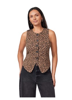 Scotch &amp; Soda Kamizelka w kolorze karmelowo-czarnym ze sklepu Limango Polska w kategorii Kamizelki damskie - zdjęcie 187515855