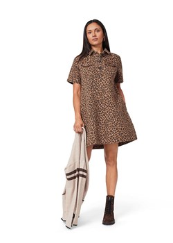 Scotch &amp; Soda Sukienka w kolorze karmelowo-czarnym ze sklepu Limango Polska w kategorii Sukienki - zdjęcie 187515868