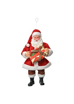 Clayre &amp; Eef Zawieszka dekoracyjna w kolorze czerwonym - wys. 17 cm ze sklepu Limango Polska w kategorii Dekoracje - zdjęcie 187515935