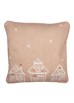 Clayre &amp; Eef Poszewka w kolorze beżowym na poduszkę - 40 x 40 cm ze sklepu Limango Polska w kategorii Poduszki dekoracyjne - zdjęcie 187515987