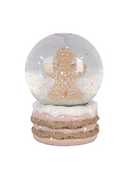 Clayre &amp; Eef Kula śnieżna w kolorze beżowo-jasnoróżowym - wys. 7 x Ø 5 cm ze sklepu Limango Polska w kategorii Dekoracje - zdjęcie 187515996