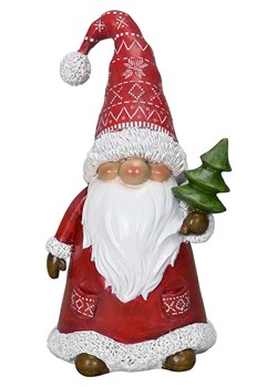POSIWIO Figurka dekoracyjna &quot;Santa Claus&quot; w kolorze czerwonym - 12 x 22 x 10 cm ze sklepu Limango Polska w kategorii Dekoracje - zdjęcie 187516016