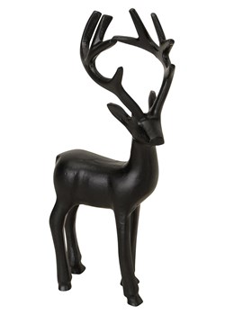POSIWIO Figurka dekoracyjna &quot;Deer&quot; w kolorze czarnym - 12,5 x 25,5 x 8 cm ze sklepu Limango Polska w kategorii Dekoracje - zdjęcie 187516036