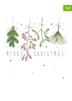 ppd Serwetki (40 szt.) &quot;Merry, Merry&quot; w kolorze biało-zielonym ze sklepu Limango Polska w kategorii Akcesoria kuchenne - zdjęcie 187516146