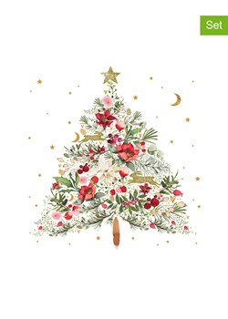 ppd Serwetki (40 szt.) &quot;Christmas Tree&quot; w kolorze biało-zielono-czerwonym ze sklepu Limango Polska w kategorii Akcesoria kuchenne - zdjęcie 187516147
