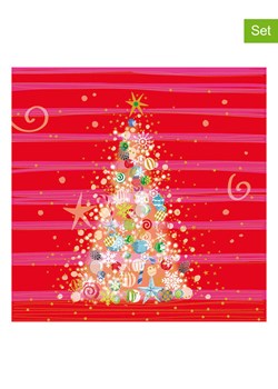 ppd Serwetki (40 szt.) &quot;Christmas&quot; w kolorze czerwonym ze wzorem ze sklepu Limango Polska w kategorii Akcesoria kuchenne - zdjęcie 187516149