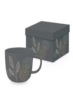 ppd Kubek jumbo &quot;Pure Meadow&quot; w kolorze szarym - 400 ml ze sklepu Limango Polska w kategorii Dzbanki i zaparzacze - zdjęcie 187516157