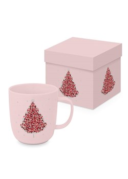 ppd Kubek jumbo &quot;Christmas Tree&quot; w kolorze jasnoróżowym - 400 ml ze sklepu Limango Polska w kategorii Dzbanki i zaparzacze - zdjęcie 187516158