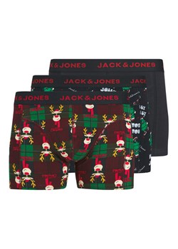 Jack&Jones Komplet 3 par bokserek Rudolph 12285150 Granatowy ze sklepu MODIVO w kategorii Majtki męskie - zdjęcie 187516425