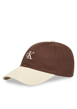 Calvin Klein Czapka z daszkiem Monogram Emb Colorblock Baseball LV04G5000G Brązowy ze sklepu MODIVO w kategorii Czapki z daszkiem męskie - zdjęcie 187516446
