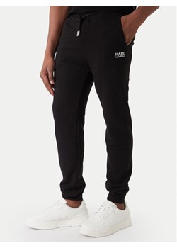 KARL LAGERFELD Spodnie dresowe 705782 561917 Czarny Regular Fit ze sklepu MODIVO w kategorii Spodnie męskie - zdjęcie 187516456